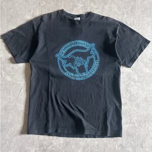 90s Vintage The Rock WWE Wrestling Black T Shirt Size L